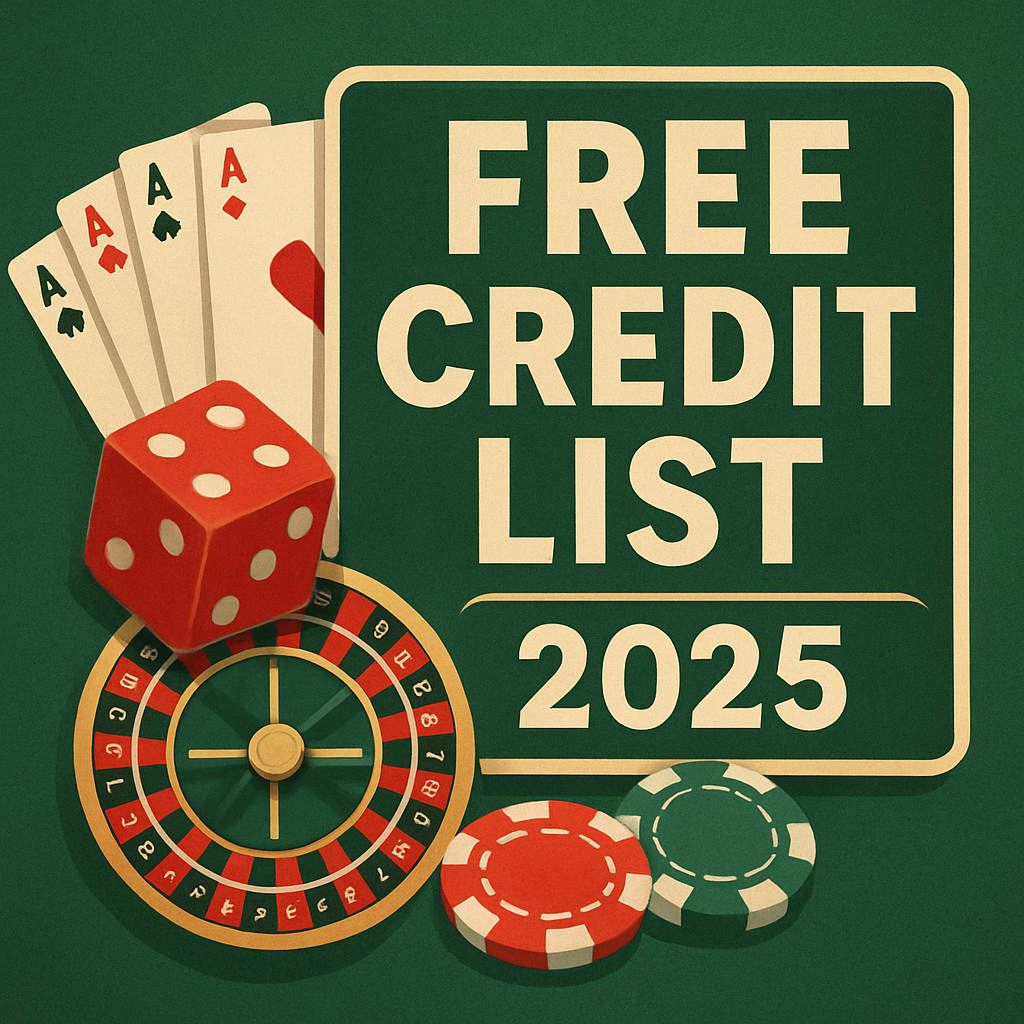 Free Credit List New Register Free 2025 Free Credit List 2025